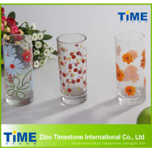 Decal Decorated Glass Tumbler